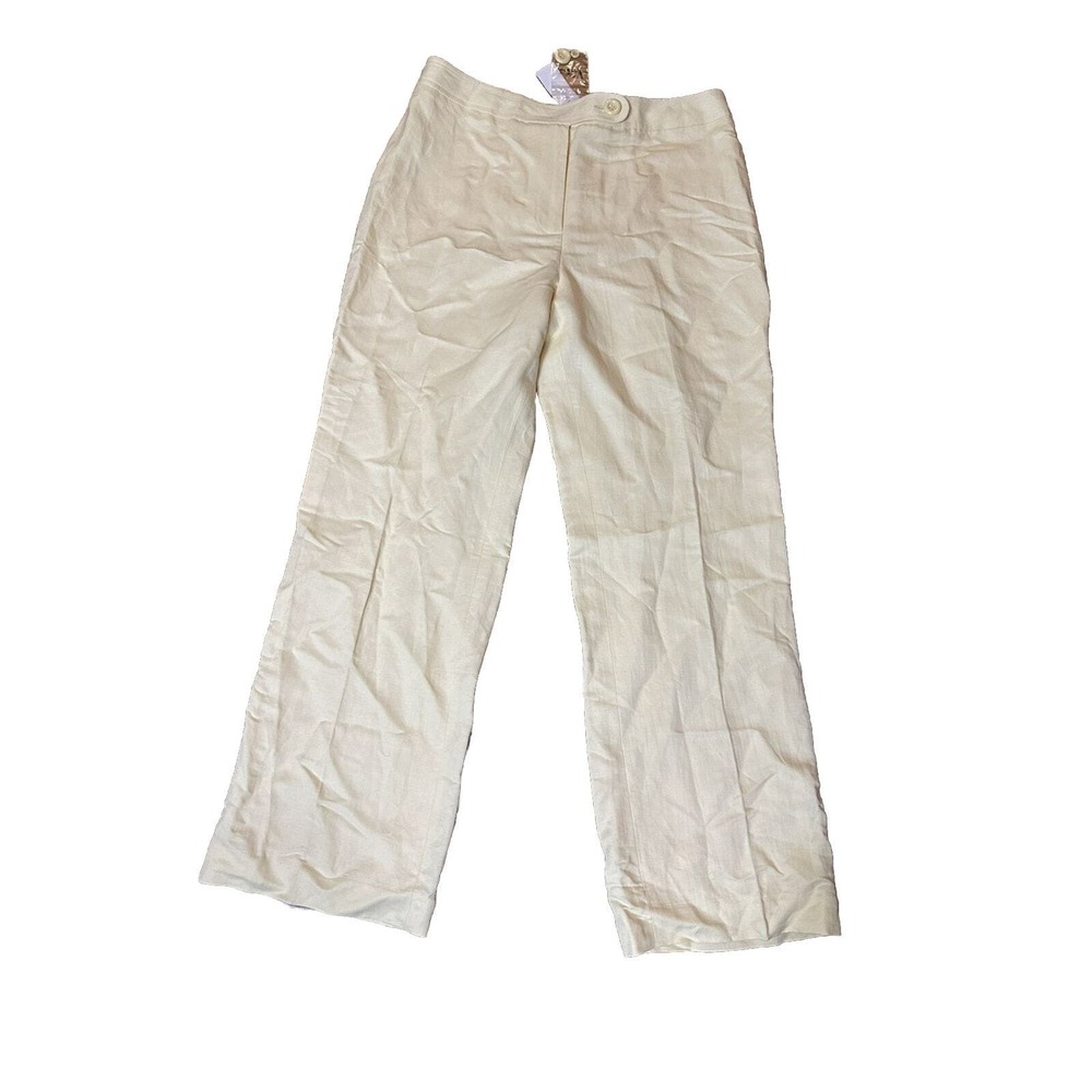 Ann Taylor Loft Laura Size 12 Yellow Wide Leg Dress Pants